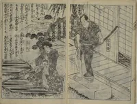 An illustration from Chaps. 4, 5 of Legends of the Dog Warriors (Hakkenden) : [volume 1] (1860)