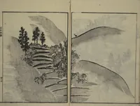 An illustration from Soken Landscape Picture Album (Soken sansui gafu) : [volume 2] (1818)
