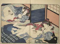An illustration from Floating Bridge of Heaven (Ama no ukihashi) : [volume 3] (1830)