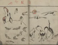 An illustration from Abbreviated Drawing Styles for Birds and Animals (Chōjū ryakuga shiki 鳥獣略画式) (1797)