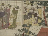 An illustration from Picture Book of Modern Figures of Fashion (Ehon imayō sugata) : [volume 2] (1802)