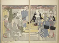 An illustration from Yoshiwara Picture Book of New Year’s Festivities (Seirō ehon nenjū gyōji) : [volume 1] (1804)