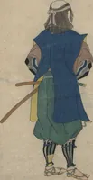An illustration from Illustrations Showing the Wearing of Arms and Armor (Katchū chakuyōzu 甲冑著用図) (1848)