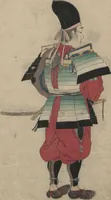 An illustration from Illustrations Showing the Wearing of Arms and Armor (Katchū chakuyōzu 甲冑著用図) (1848)