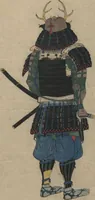 An illustration from Illustrations Showing the Wearing of Arms and Armor (Katchū chakuyōzu 甲冑著用図) (1848)