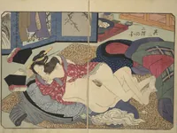 An illustration from Floating Bridge of Heaven (Ama no ukihashi) : [volume 2] (1830)