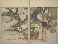 An illustration from Picture Book on Flowers of the Four Seasons (Ehon shiki no hana) : [volume 2] (1801)