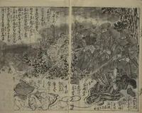 An illustration from Chaps. 4, 5 of Legends of the Dog Warriors (Hakkenden) : [volume 3] (1860)
