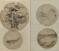 Picture 8 of 11 from Album of Sketches for Lacquer Decoration (Makie shitae no zu? 蒔絵下絵の図) (1839), leaf 7
