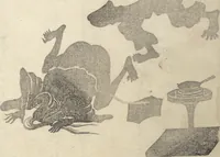 An illustration from Album of Flowers and the Moon (Kagetsu jō 花月帖) (1836)