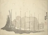 An illustration from Album of Flowers and the Moon (Kagetsu jō 花月帖) (1836)