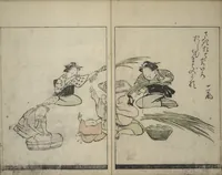 An illustration from Illustrated Poem Book (Katsura kasane かつらかさね) : [volume 1] (1803)