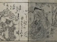 An illustration from The Style of Woman's Fashion (Jochū ehon fūzoku yō 女中絵本風俗容) (1787)