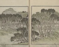 Picture 13 of 15 from Album of Landscape Paintings by Ichiro Yashima (Ichirō gafu 一老画譜) (1823), leaf 22
