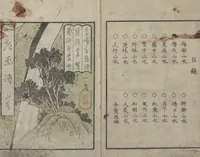 An illustration from Album of Landscape Paintings by Ichiro Yashima (Ichirō gafu 一老画譜) (1823)