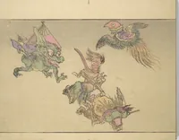 An illustration from Kyōsai’s Pictures of One Hundred Demons (Kyōsai hyakki gadan 暁斎百鬼画談) (1890)