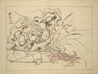 An illustration from Kyōsai’s Drawings for Pleasure (Kyōsai rakuga) : [volume 1] (1881)