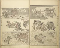 Picture 7 of 14 from Kyōsai Sketchbook (Kyōsai manga) (1881), leaf 11