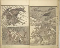 Picture 5 of 14 from Kyōsai Sketchbook (Kyōsai manga) (1881), leaf 9