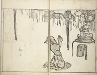 An illustration from Goitsu Picture Album: Quick Practice for Beginners (Goitsu gafu: Shōgaku hayageiko 五逸画譜初学早稽古)