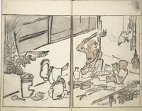 An illustration from Goitsu Picture Album: Quick Practice for Beginners (Goitsu gafu: Shōgaku hayageiko 五逸画譜初学早稽古)