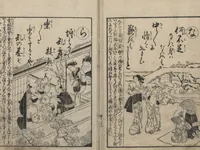 An illustration from Forty-eight Instructive Poems in Alphabetical Order (Ehon irohauta 絵本以呂波歌) : [volume 2] (1788)