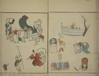 An illustration from How to Draw Figures Simply (Jinbutsu ryakugashiki) (1799)