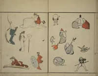 An illustration from How to Draw Figures Simply (Jinbutsu ryakugashiki) (1799)