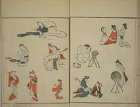 An illustration from How to Draw Figures Simply (Jinbutsu ryakugashiki) (1799)