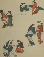 An illustration from How to Draw Figures Simply (Jinbutsu ryakugashiki) (1799)