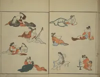 An illustration from How to Draw Figures Simply (Jinbutsu ryakugashiki) (1799)