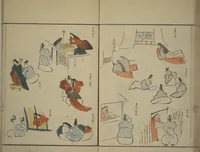 An illustration from How to Draw Figures Simply (Jinbutsu ryakugashiki) (1799)