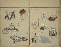 An illustration from How to Draw Figures Simply (Jinbutsu ryakugashiki) (1799)