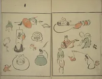 An illustration from How to Draw Figures Simply (Jinbutsu ryakugashiki) (1799)