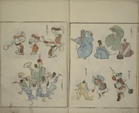 An illustration from Garden of Cursive Drawings (Ryakuga-en) (1823)