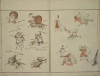 An illustration from How to Draw Figures Simply (Jinbutsu ryakugashiki) (1795)