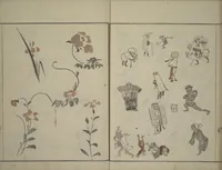 An illustration from How to Draw Figures Simply (Jinbutsu ryakugashiki) (1795)