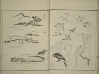 An illustration from How to Draw Figures Simply (Jinbutsu ryakugashiki) (1795)