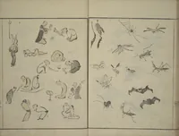 An illustration from How to Draw Figures Simply (Jinbutsu ryakugashiki) (1795)