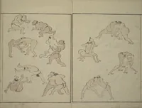 An illustration from How to Draw Figures Simply (Jinbutsu ryakugashiki) (1795)