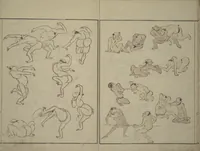 An illustration from How to Draw Figures Simply (Jinbutsu ryakugashiki) (1795)