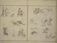 An illustration from How to Draw Figures Simply (Jinbutsu ryakugashiki) (1795)