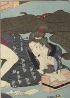 An illustration from Volume 3 of Unknown Erotic (Shunga) Set (Tōsei komonchō)