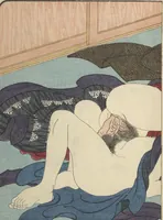 An illustration from Volume 3 of Unknown Erotic (Shunga) Set (Tōsei komonchō)