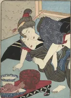 An illustration from Volume 3 of Unknown Erotic (Shunga) Set (Tōsei komonchō)