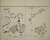 An illustration from How to Draw Birds, Insects and Fish Simply (Chōjū ryakugashiki) (1797)