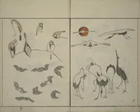 An illustration from How to Draw Birds, Insects and Fish Simply (Chōjū ryakugashiki) (1797)