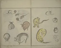 An illustration from How to Draw Birds, Insects and Fish Simply (Chōjū ryakugashiki) (1797)