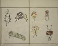 An illustration from How to Draw Birds, Insects and Fish Simply (Chōjū ryakugashiki) (1797)