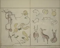 An illustration from How to Draw Birds, Insects and Fish Simply (Chōjū ryakugashiki) (1797)